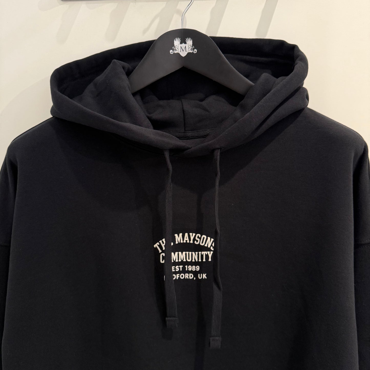 The Maysons Community Stamp Logo Hoody in Black