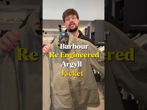 Veste Barbour Re-Engineered Argyll vert olive fumé